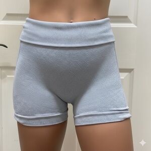 Women's Gray High-Waisted Athletic Scrunch Butt Gym Shorts